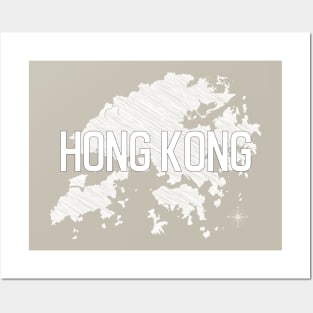 Country Wall Decor Hong Kong Black and White Art Canvas Poster Prints Modern Style Painting Picture for Living Room Cafe Decor World Map Posters and Art